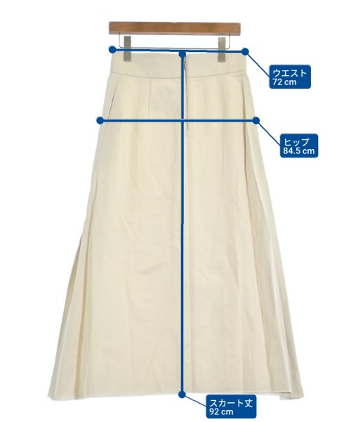ebure（エブール）ロング・マキシ丈スカート 白 サイズ:40(M位) レディース/2200631203155