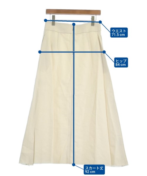 ebure（エブール）ロング・マキシ丈スカート 白 サイズ:40(M位) レディース/2200631203162
