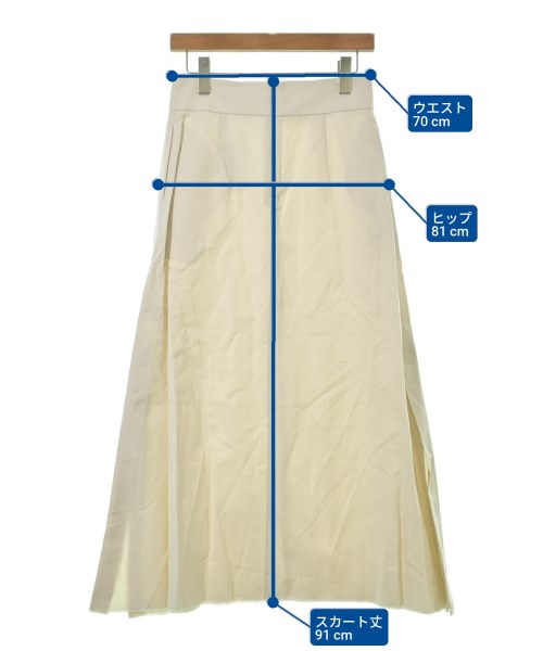 ebure（エブール）ロング・マキシ丈スカート 白 サイズ:38(M位) レディース/2200631203179