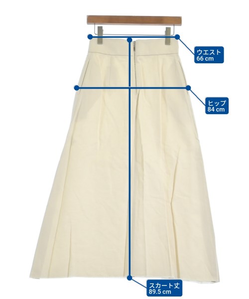ebure（エブール）ロング・マキシ丈スカート 白 サイズ:36(S位) レディース/2200631203216