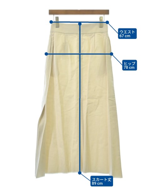 ebure（エブール）ロング・マキシ丈スカート 白 サイズ:36(S位) レディース/2200631203230