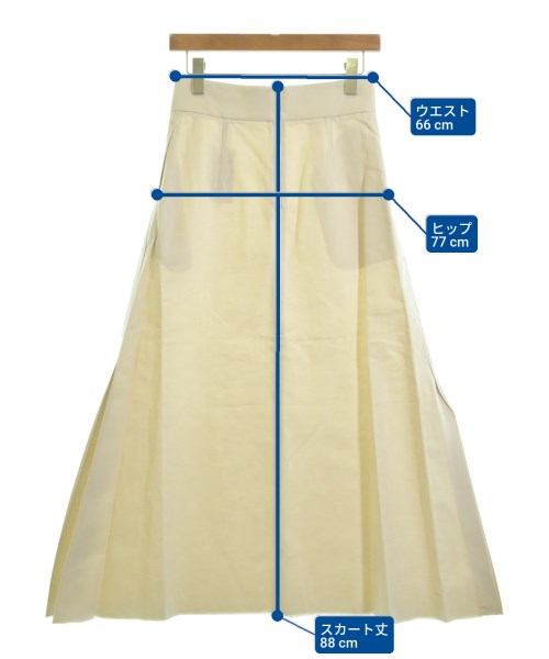 ebure（エブール）ロング・マキシ丈スカート 白 サイズ:36(S位) レディース/2200631203261