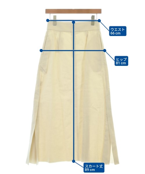 ebure（エブール）ロング・マキシ丈スカート 白 サイズ:36(S位) レディース/2200631203476