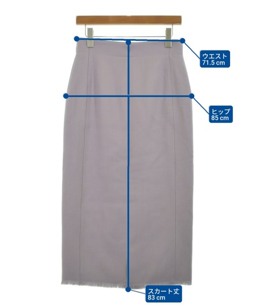 ebure（エブール）ロング・マキシ丈スカート 紫 サイズ:40(M位) レディース/2200631203605