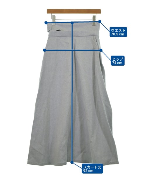ebure（エブール）ロング・マキシ丈スカート グレー サイズ:36(S位) レディース/2200631203698