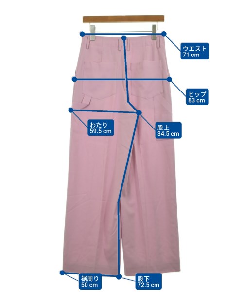 ebure（エブール）スラックス ピンク サイズ:36(S位) レディース/2200631203711