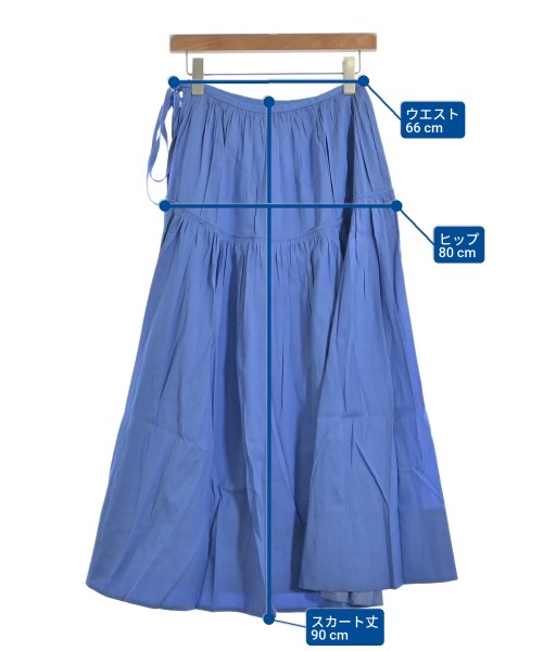 ebure（エブール）ロング・マキシ丈スカート 青 サイズ:36(S位) レディース/2200631214816