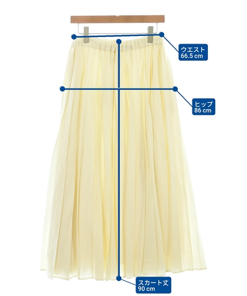 ebure（エブール）ロング・マキシ丈スカート 白 サイズ:36(S位) レディース/2200631215028