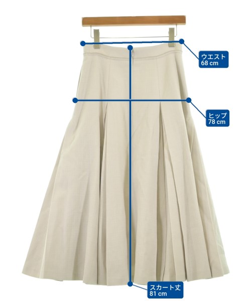 ebure（エブール）ロング・マキシ丈スカート 白 サイズ:38(M位) レディース/2200631215080