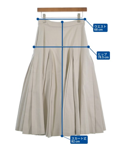 ebure（エブール）ロング・マキシ丈スカート 白 サイズ:38(M位) レディース/2200631215219