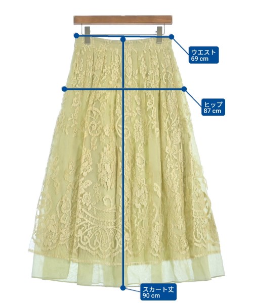 ebure（エブール）ロング・マキシ丈スカート 緑 サイズ:38(M位) レディース/2200631217206