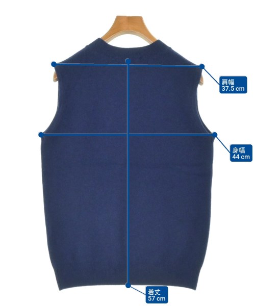 ebure（エブール）ベスト/ノースリーブ 紺 サイズ:38(M位) レディース/2200631224525