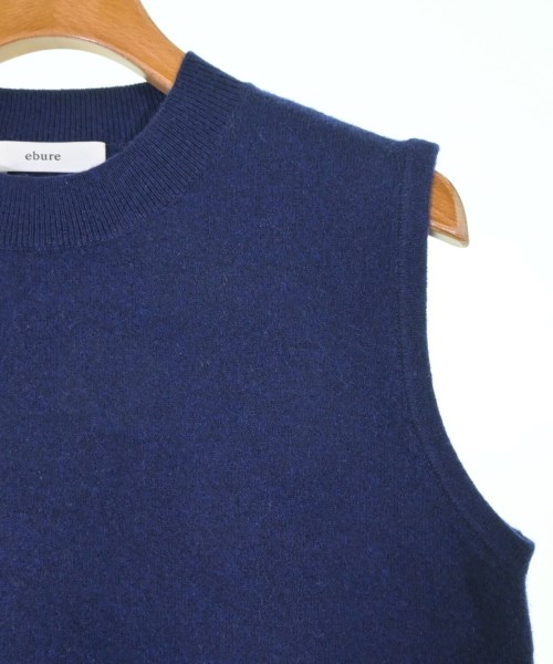 ebure（エブール）ベスト/ノースリーブ 紺 サイズ:38(M位) レディース/2200631224761