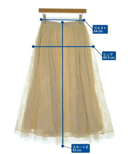 ebure（エブール）ロング・マキシ丈スカート ベージュ サイズ:36(S位) レディース/2200631234791
