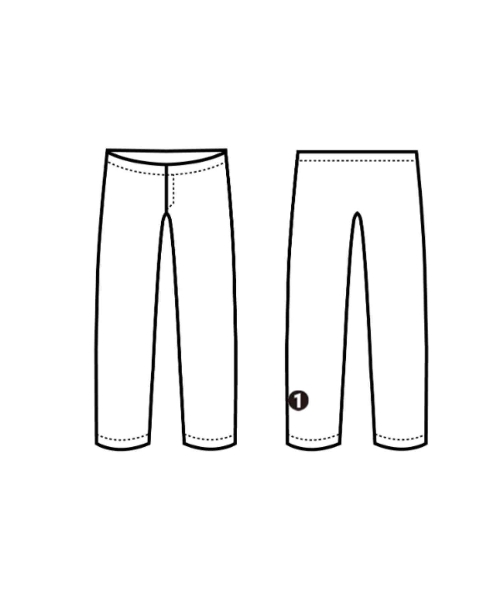 ebure（エブール）デニムパンツ 白 サイズ:34(XS位) レディース/2200629028029