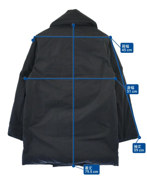 ebure（エブール）ダウンコート 紺 サイズ:36(S位) レディース/2200619635015