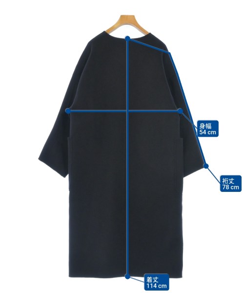 ebure（エブール）コート 紺 サイズ:36(S位) レディース/2200633145019