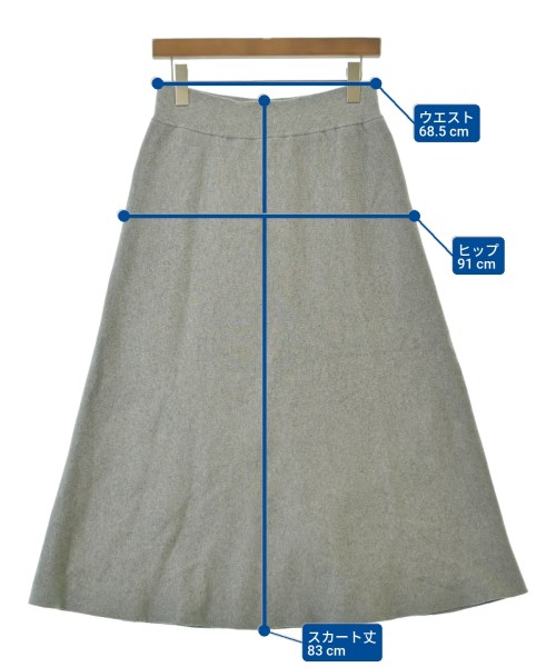 ebure（エブール）ロング・マキシ丈スカート グレー サイズ:38(M位) レディース/2200634273018