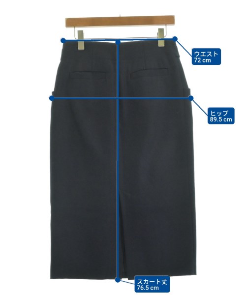 ebure（エブール）ロング・マキシ丈スカート 紺 サイズ:36(S位) レディース/2200610687013