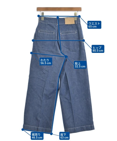 ebure（エブール）デニムパンツ 紺 サイズ:34(XS位) レディース/2200670605026