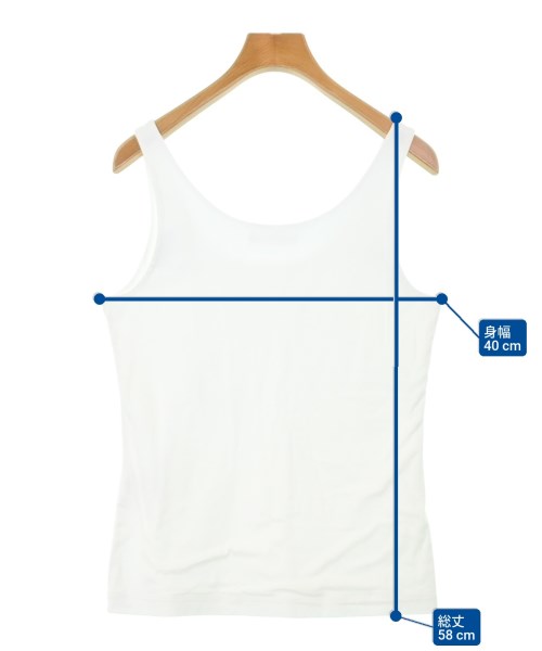 ebure（エブール）タンクトップ 白 サイズ:38(M位) レディース/2200673717030