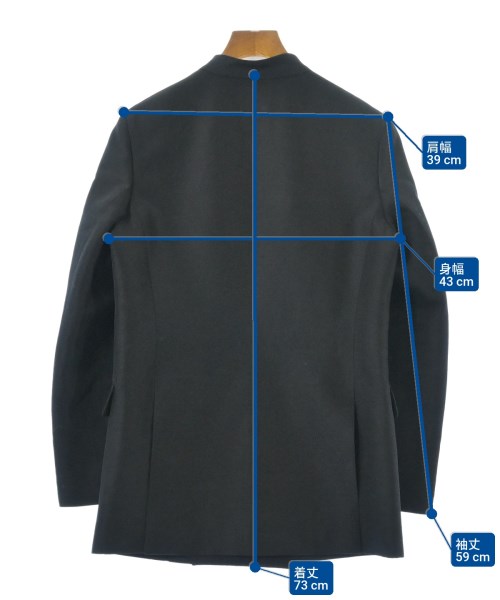 ebure（エブール）ノーカラージャケット 黒 サイズ:36(S位) レディース/2200674640016