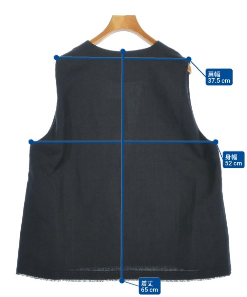 ebure（エブール）ベスト 黒 サイズ:38(M位) レディース/2200672146183