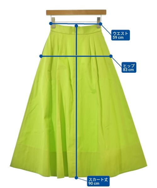 ebure（エブール）ロング・マキシ丈スカート 黄 サイズ:36(S位) レディース/2200676774221