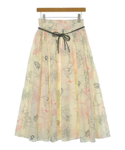 ebure(エブール)ロング・マキシ丈スカート 白 サイズ:36(S位)/2200670112050