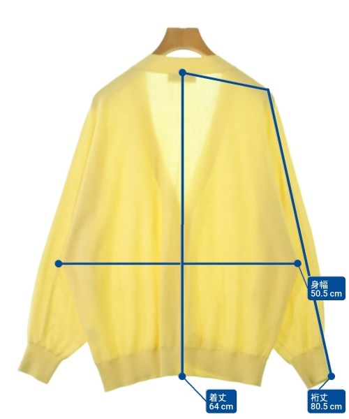 ebure（エブール）カーディガン 黄 サイズ:F レディース/2200674571105