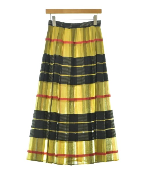 ebure(エブール)ロング・マキシ丈スカート 黄 サイズ:36(S位)/2200674571143