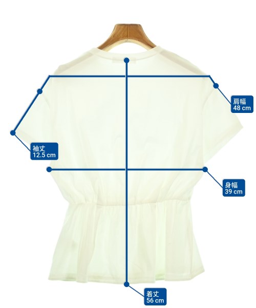 ebure（エブール）Tシャツ・カットソー 白 サイズ:38(M位) レディース/2200674714106