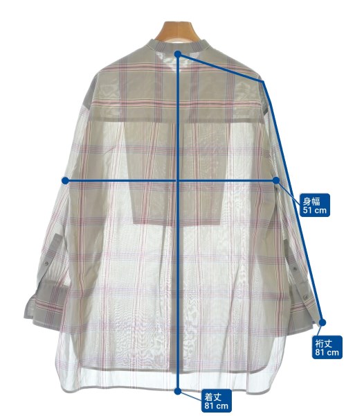 ebure（エブール）カジュアルシャツ グレー サイズ:38(M位) レディース/2200674714120