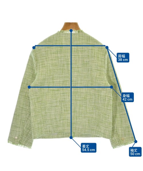 ebure（エブール）カジュアルジャケット 緑 サイズ:36(S位) レディース/2200676089011