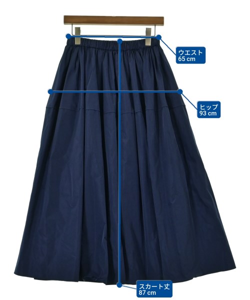 ebure（エブール）ロング・マキシ丈スカート 紺 サイズ:36(S位) レディース/2200676624090