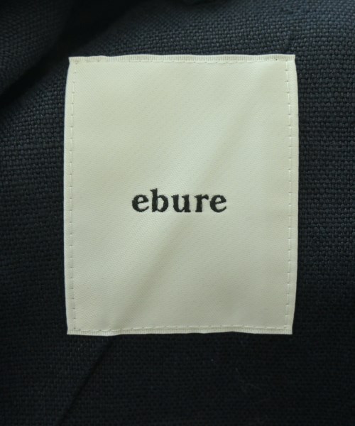 ebure（エブール）ノーカラージャケット 紺 サイズ:36(S位) レディース/2200693005032