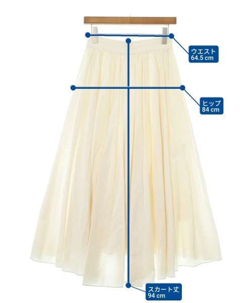 ebure（エブール）ロング・マキシ丈スカート 白 サイズ:36(S位) レディース/2200642512031
