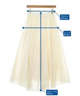 ebure（エブール）ロング・マキシ丈スカート 白 サイズ:36(S位) レディース/2200642512031