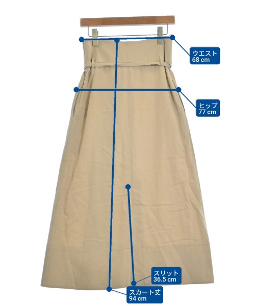 ebure（エブール）ロング・マキシ丈スカート ベージュ サイズ:36(S位) レディース/2200638051063