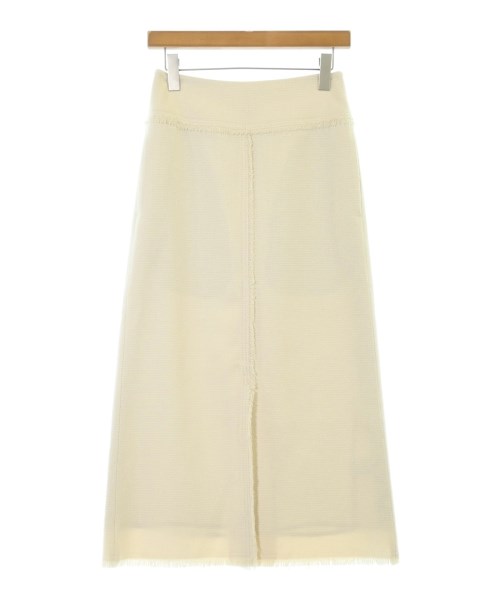 ebure(エブール)ロング・マキシ丈スカート 白 サイズ:36(S位)/2200647940204