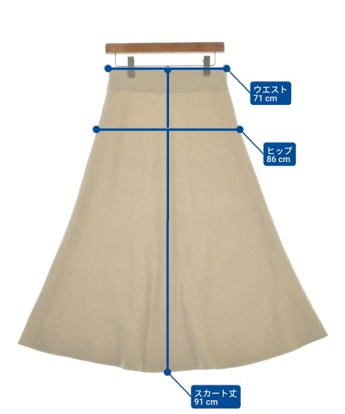 ebure（エブール）ロング・マキシ丈スカート ベージュ サイズ:-(M位) レディース/2200654272022