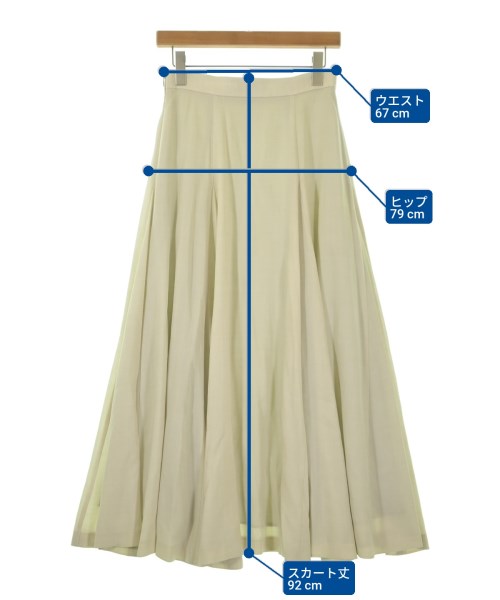 ebure（エブール）ロング・マキシ丈スカート 白 サイズ:38(M位) レディース/2200657551261