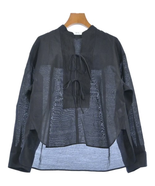 ebure(エブール)ブラウス 紺 サイズ:38(M位)/2200667564022