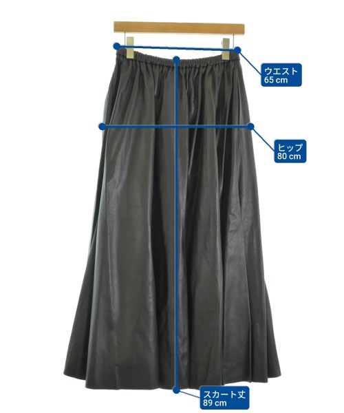 ebure（エブール）ロング・マキシ丈スカート 茶 サイズ:36(S位) レディース/2200669614145