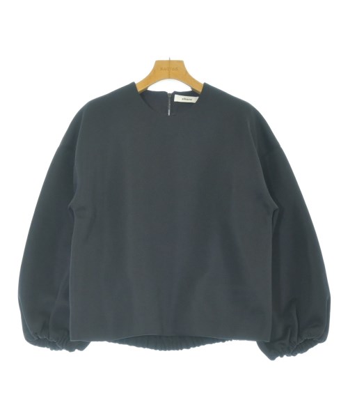 ebure(エブール)ブラウス 紺 サイズ:38(M位)/2200670000111