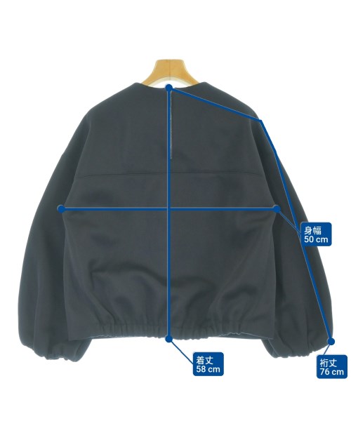 ebure（エブール）ブラウス 紺 サイズ:38(M位) レディース/2200670000111