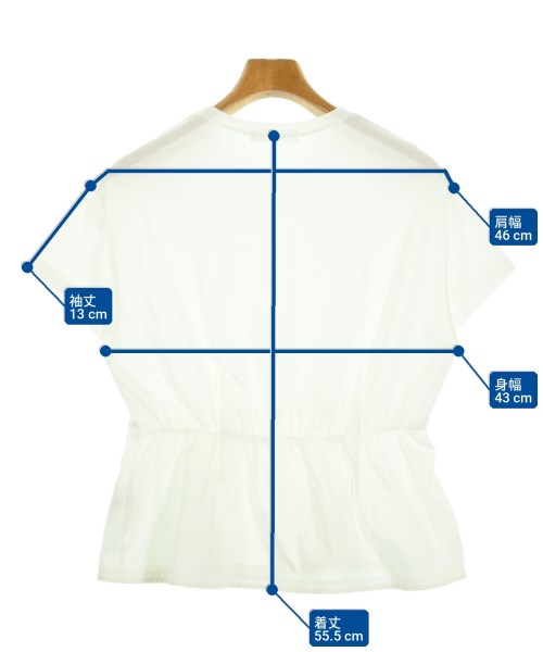 ebure（エブール）Tシャツ・カットソー 白 サイズ:38(M位) レディース/2200722067062