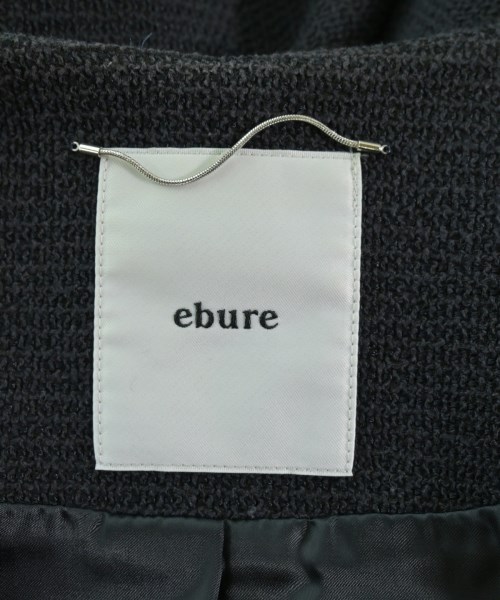 ebure（エブール）ノーカラージャケット 黒 サイズ:36(S位) レディース/2200678869079