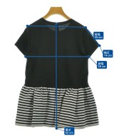 BORDERS at BALCONY（ボーダーズ　アット　バルコニー）Tシャツ・カットソー 黒 サイズ:36(S位) レディース/2200621786064