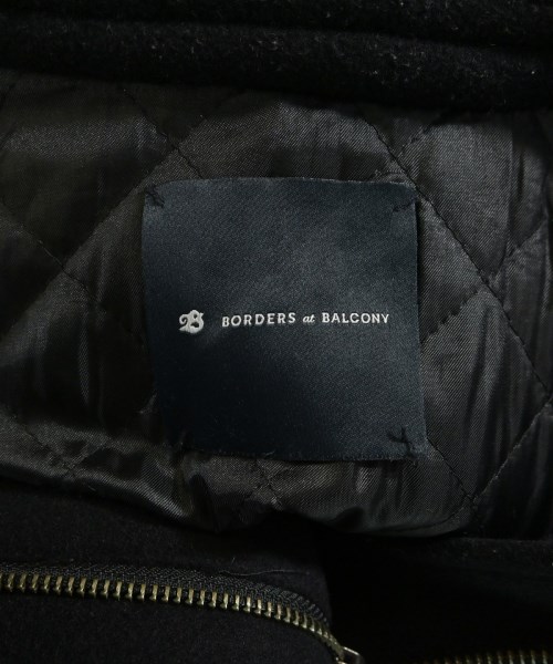 BORDERS at BALCONY（ボーダーズ　アット　バルコニー）ダッフルコート 黒 サイズ:38(M位) レディース/2200639340074